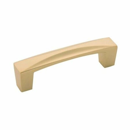 BELWITH PRODUCTS 3 in. Center to Center SQ Flat, Ultra Brass BWH076129 FUB